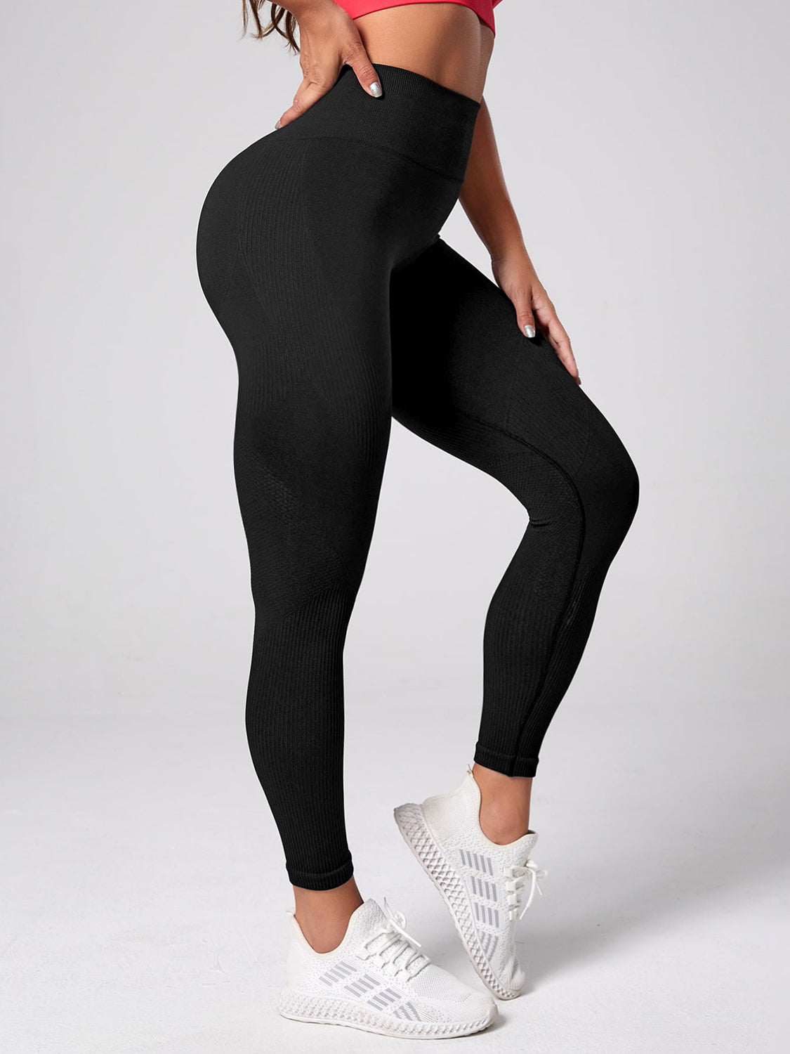 High Waist Active Leggings Black