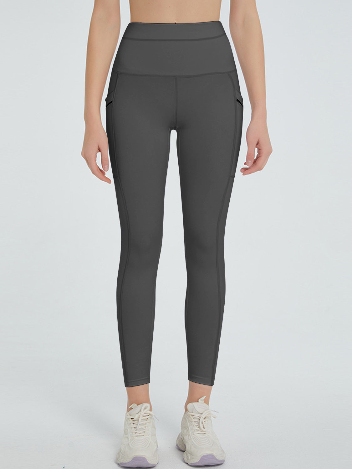 High Waist Active Leggings Dark Gray