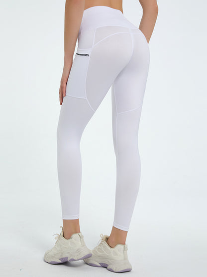 High Waist Active Leggings White