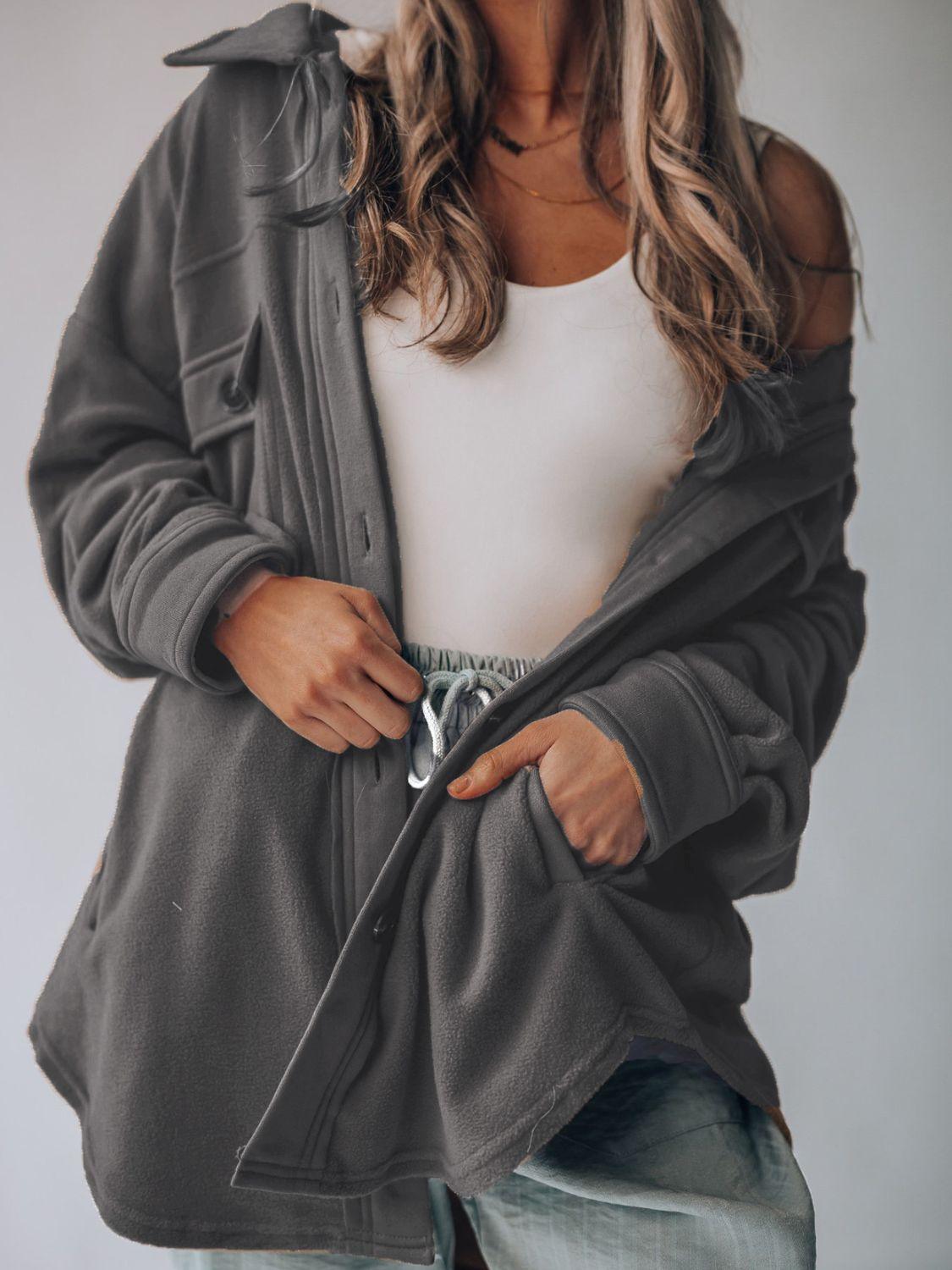 Button Up Long Sleeve Jacket