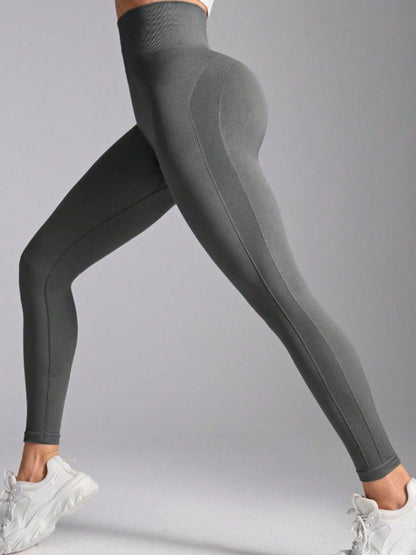 High Waist Active Leggings Gray