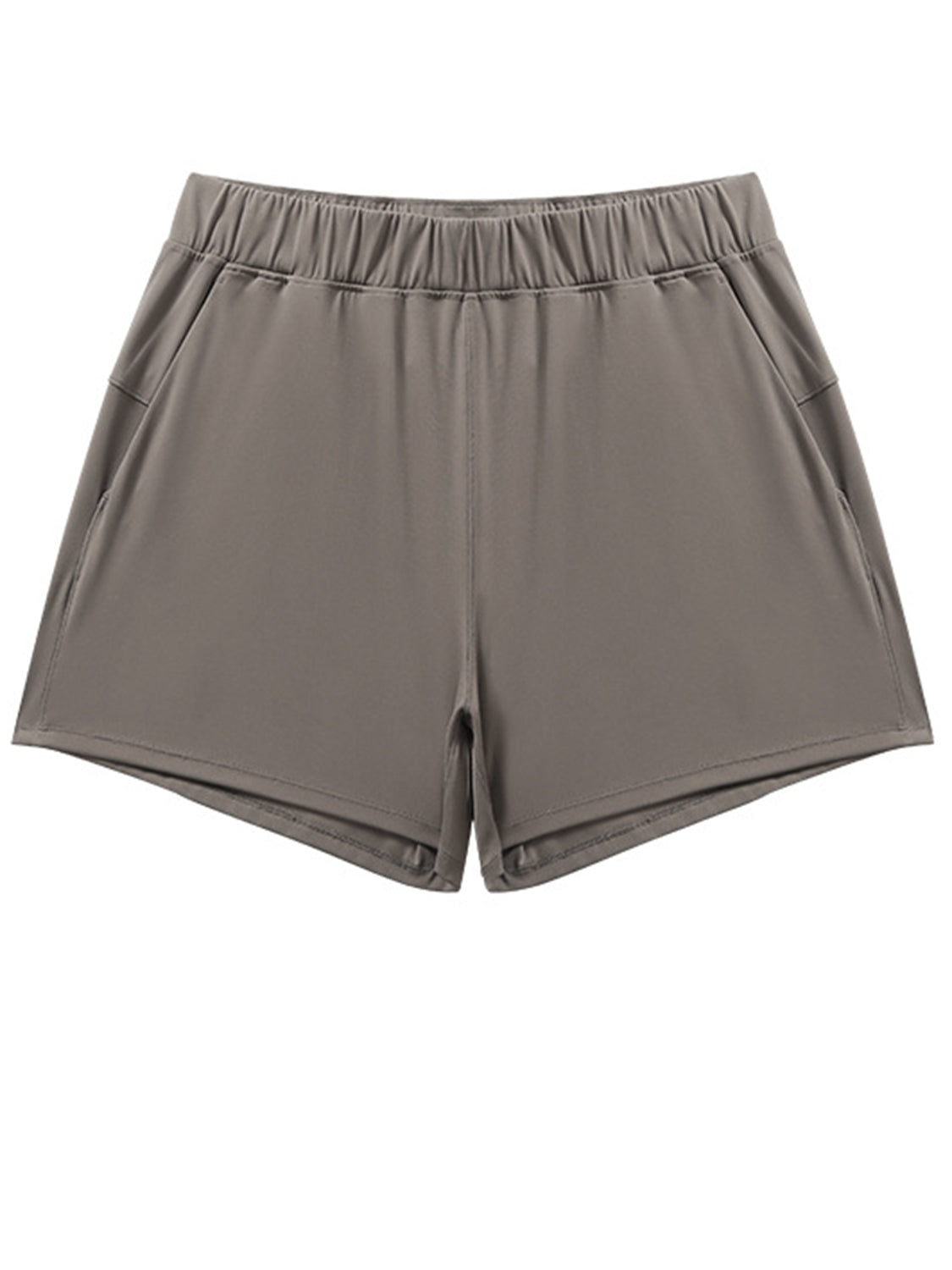 Millennia Elastic Waist Active Shorts Mocha