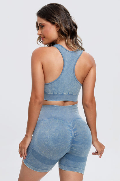 Washed Look Yoga Set