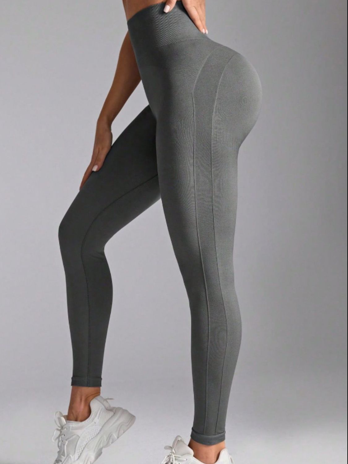 High Waist Active Leggings Gray