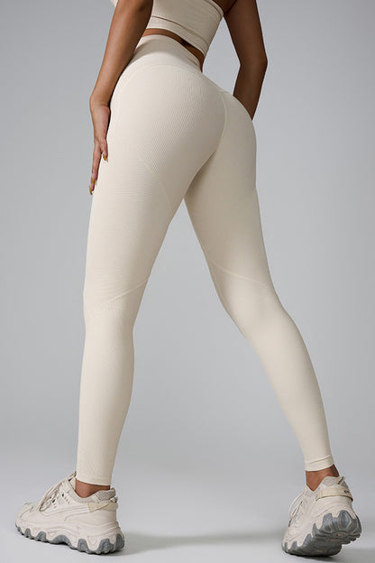 High Waist Active Leggings Ivory