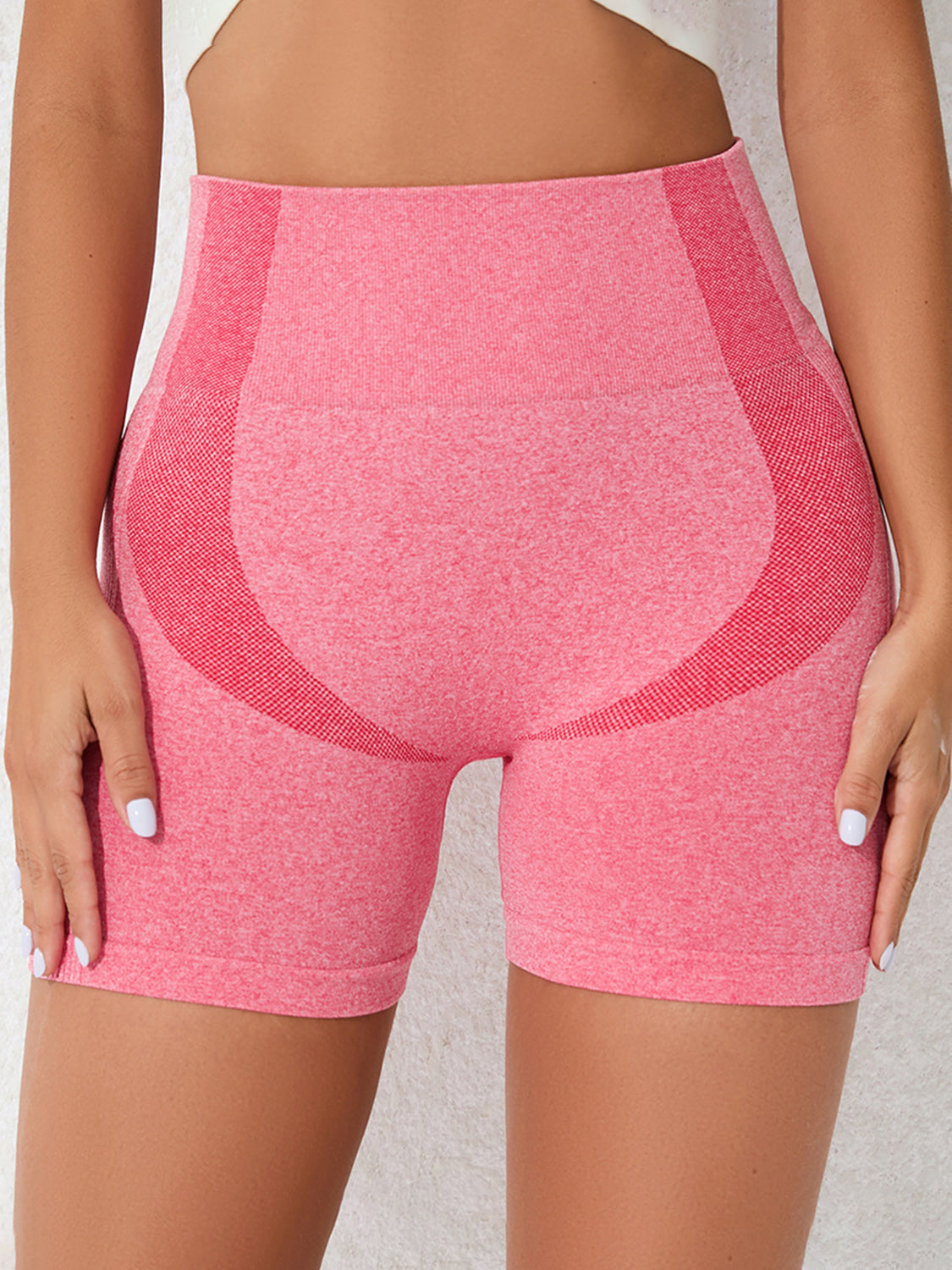 High Waist Active Shorts Pink