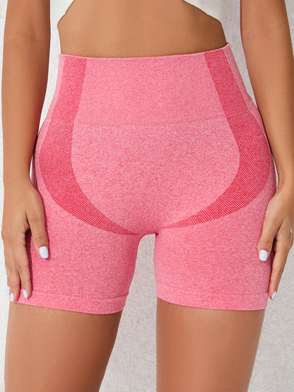 High Waist Active Shorts Pink