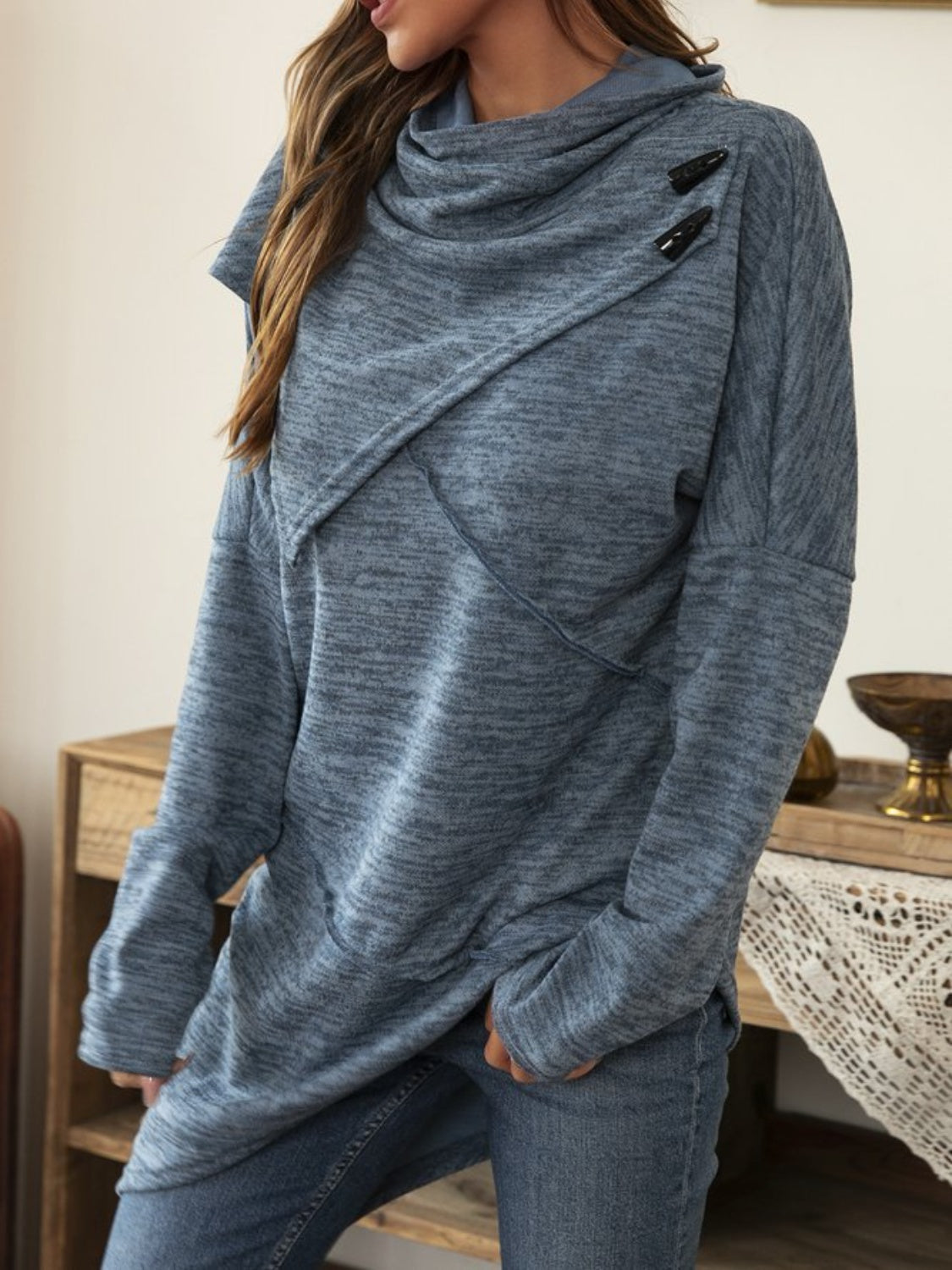 Women's Casual Cowl Neck