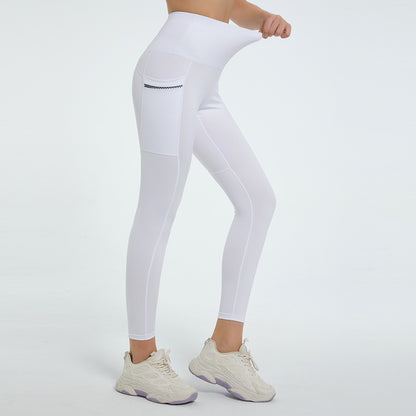 High Waist Active Leggings White