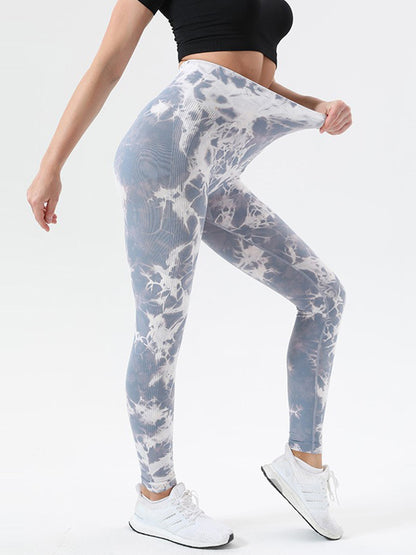 Tie-Dye High Waist Active Leggings Multicolor