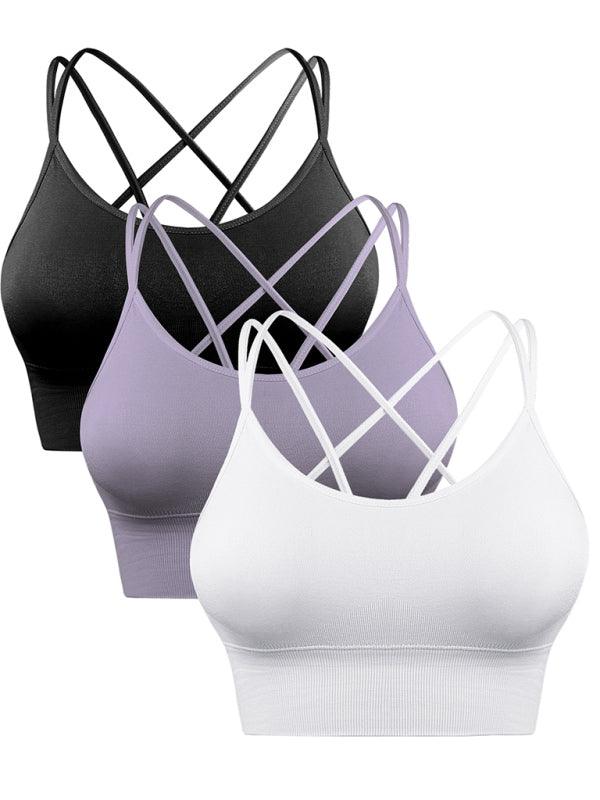 Padded Fitness Bra Set