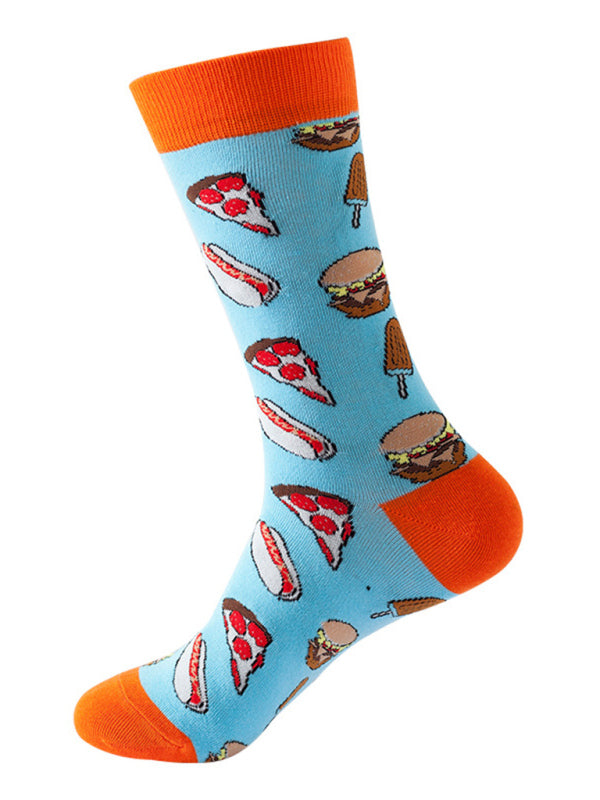 Women's Breakfast Print Casual Fun Socks Pattern5 FREESIZE