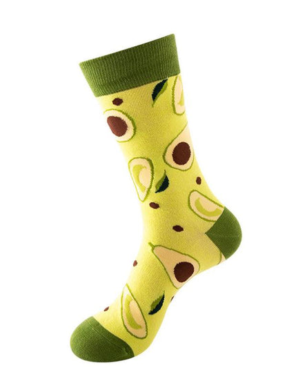 New one-size-fits-all street fashion trend socks fruit pattern design trendy brand socks Pattern6 FREESIZE