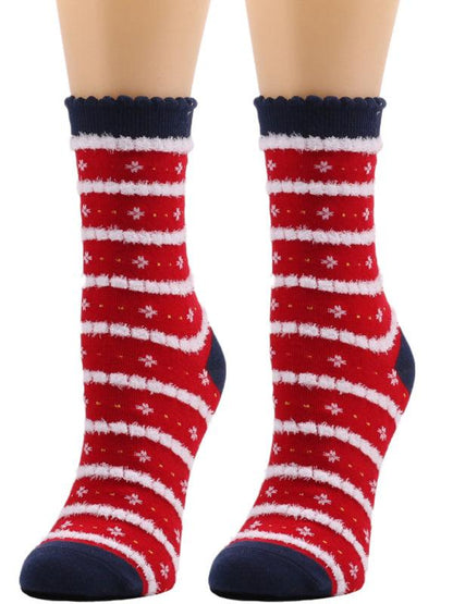 New autumn and winter woolen socks Christmas mid-calf socks Christmas socks Pattern6 FREESIZE