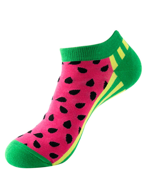 Women's Fun Cartoon Knit Ankle Socks Pattern2 FREESIZE