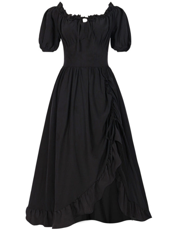 Oktoberfest New Retro Irregular Dress Black