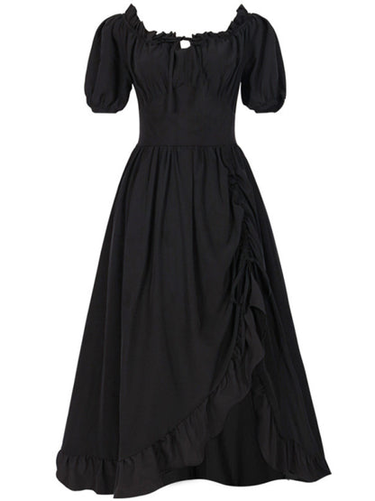 Oktoberfest New Retro Irregular Dress Black