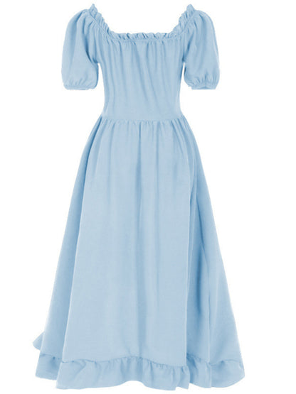 Oktoberfest New Retro Irregular Dress Blue