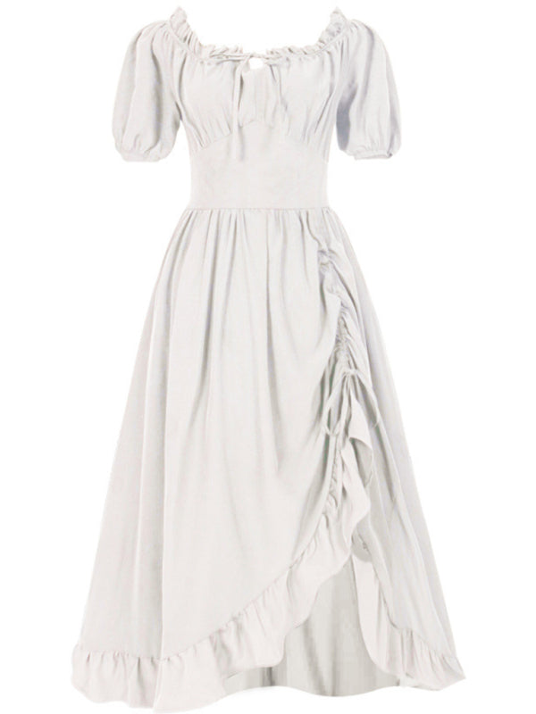 Oktoberfest New Retro Irregular Dress White