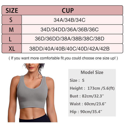 Women's Cross Strap Seamless Back Sports Bra Black+white+grey