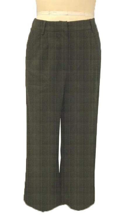 Women's casual trousers with slight bootcut Charcoal grey